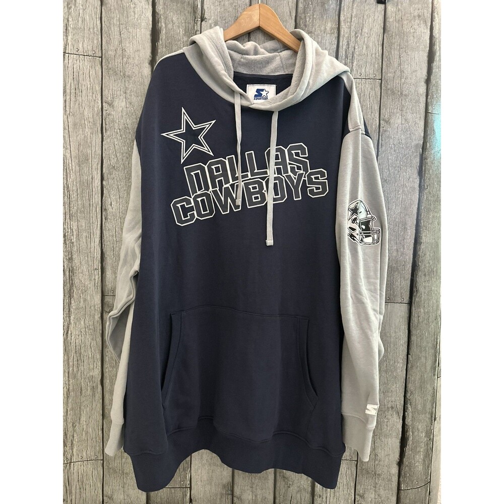 NWT Men's Starter Dallas Cowboys Extreme Pullover Hoodie sz 4XL